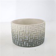 Cement posuda okrugla 16,5xh10cm siva