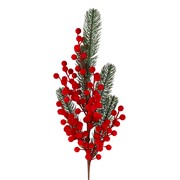Grana bora s flok bobicama 68cm burgundy
