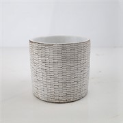 Cement posuda okrugla 13,5xh13cm bijela