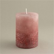 Svijeća gliter lfg 6,8xh9,5cm - mauve