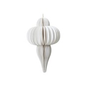 Ukras papirni finial 24xh40cm bijela