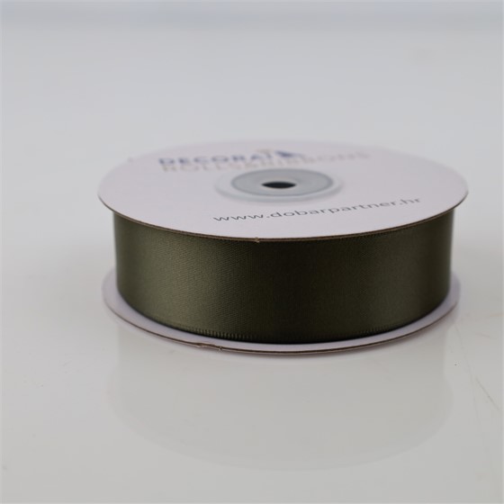 Traka saten 25mm/25m premium deep sage 569
