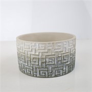 Cement posuda okrugla 20,5xh11cm siva