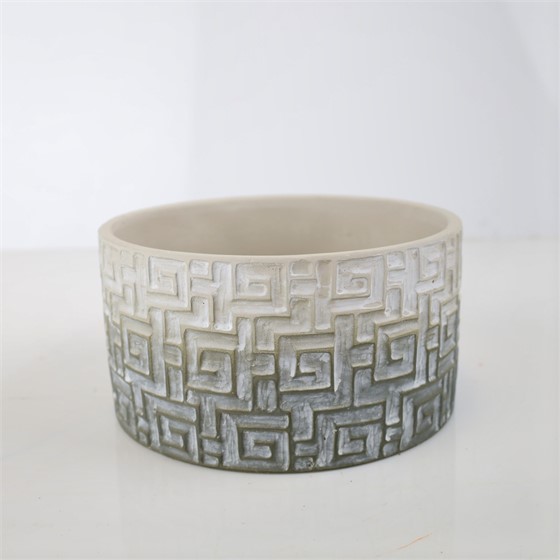 Cement posuda okrugla 20,5xh11cm siva
