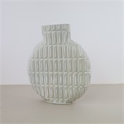 Vaza metalna Jip 33x9xh36,5cm prljavo bijela