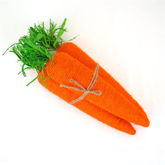 Uskršnja dekoracija mrkve h28cm x3 narančasta/zelena