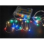 LED lampice niz bat./30L/1,5m multicolor 3xAA
