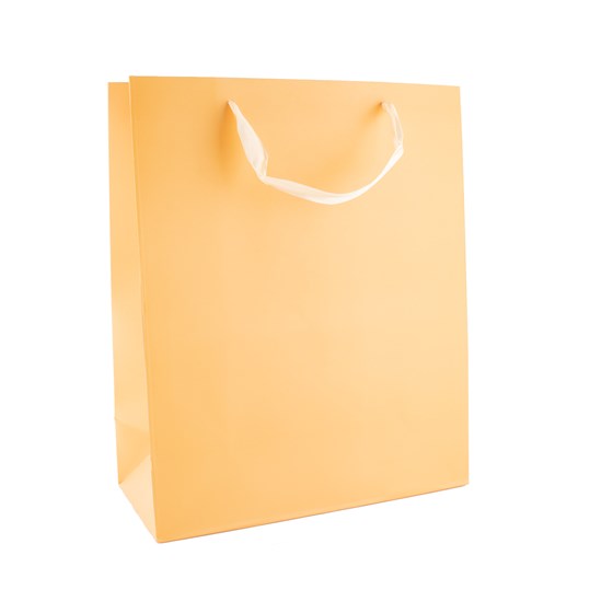 Vrećica 32x12cm h26cm deblji papir vintage peach