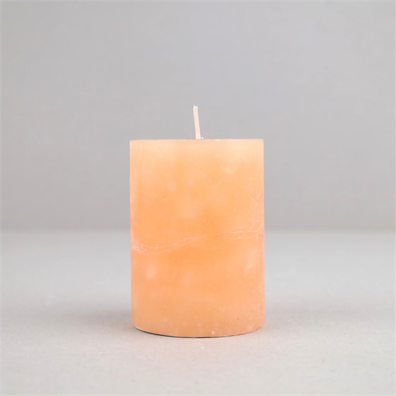 Svijeća frost 6,8xh9,5cm - peach fuzz