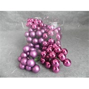 Staklene kuglice na žici 20mm/144kom - wine S/M