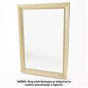 Ogledalo 74x104 (60c90)cm zlatno/krem