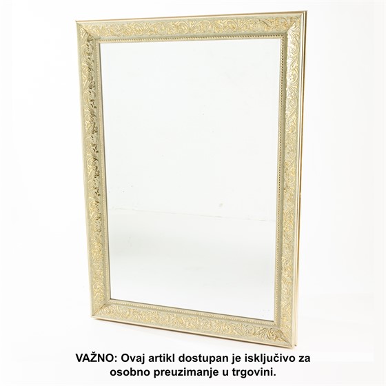 Ogledalo 74x104 (60c90)cm zlatno/krem