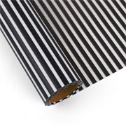 Charm folija Pruge rola 58cm/15m - crna/bijela