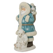 Figura djed božićnjak h164cm 88x100cm bijela/plava