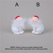 Figura mačka poly h8cm 2ass bijela/crvena