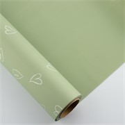 Charm folija Srca manja rola 58cm/15m - zelena