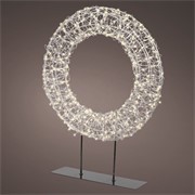LED lampice vijenac samostojeći L500 d38cm 7xh51cm WW timer IP45