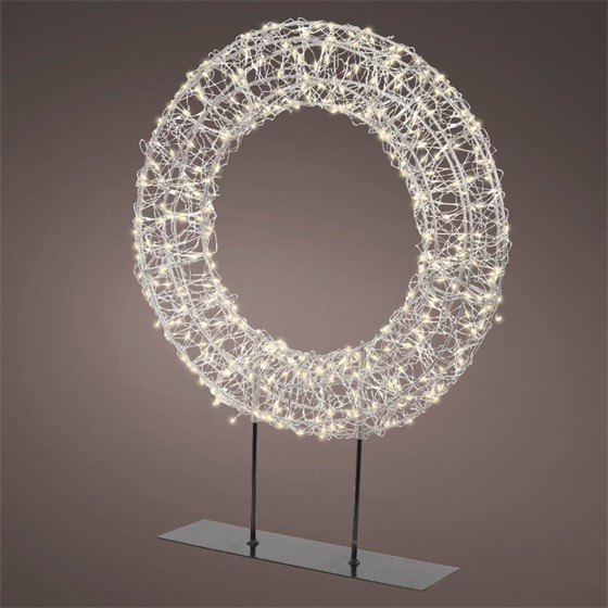 LED lampice vijenac samostojeći L500 d38cm 7xh51cm WW timer IP45