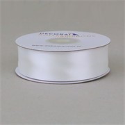 Traka saten 25mm/25m standard off bijela 000