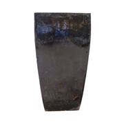 Keramička posuda glazirana četvrtasta h52 d27cm crna