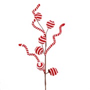 Grana Candy kuglice i spirale 60cm crvena/bijela