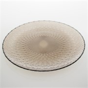 Staklo tanjur uzorak 32cm transparent crna