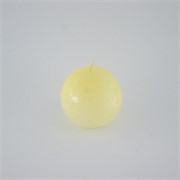 Svijeća metalik kugla 7,5cm - bež