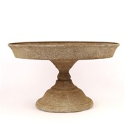 Metalni etažer d37cm h22cm siva/smeđa