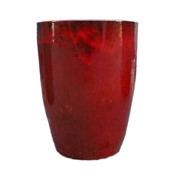 Keramička posuda glazirana h50 d40cm crvena