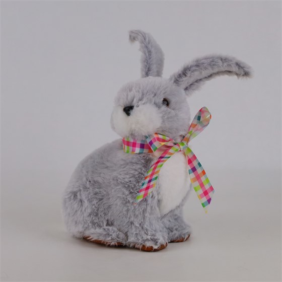 Zec dekorativni od pliša 19x18xh27cm siva