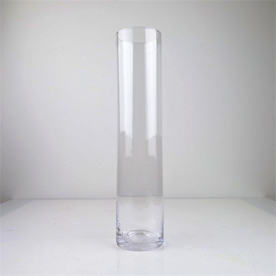 Staklo vaza cilindar h45cm d10cm