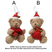 Medo plišanac 14cm s kapicom 2ass smeđa