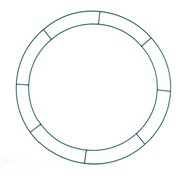 Obruč metalni podloga za vijenac 60cm t.zelena
