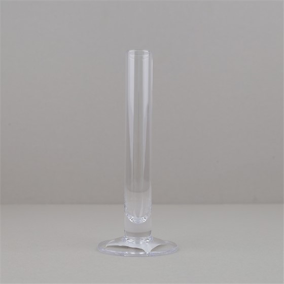 Staklo vaza cilindar s nogom h20cm d2,8cm