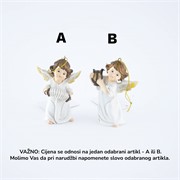 Anđeo 6,3x4,2x9,4cm krem 2ass