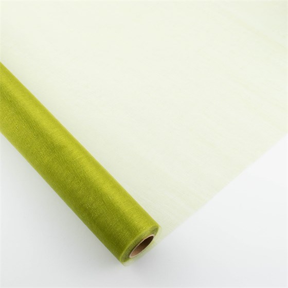 Organdi rola lux efekt 48cmx10m - maslinasta