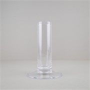 Staklo vaza cilindar s nogom h20cm d5,5cm