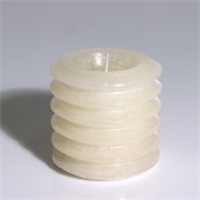 Svijeća frost biscuits 7,5xh7,5cm - ivory