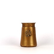 Metalna posuda cvijet d11cm h16cm zlatna