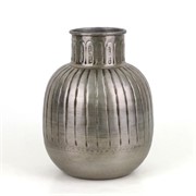 Vaza metalna h26cm d20cm antik srebrna