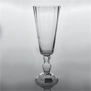 Staklo vaza na nogu h49cm d17cm šlif