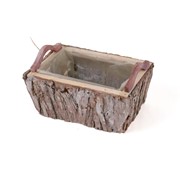 Posuda četvrtasta 24x16x10/14cm kora bijeljena S