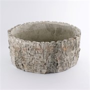 Cement posuda okrugla 28x28x12cm kora breze