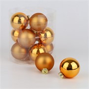 Staklene kuglice 6cm/12kom - old gold S/M