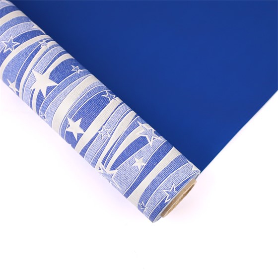 Rola kartopak Estrella zvjezdice 1x25m plava/srebrna