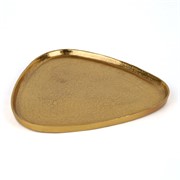 Pladanj metalni 30x31xh1,5cm zlatni