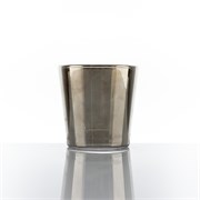 Staklo vaza konus h9d9cm platina