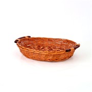 Košara pladanj oval 40x30/h7cm natur smeđa
