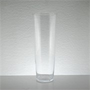 Staklo vaza konus h40d15cm