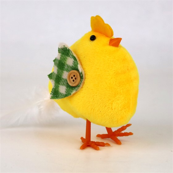 Kokoš 12x4xh13cm zelena/žuta